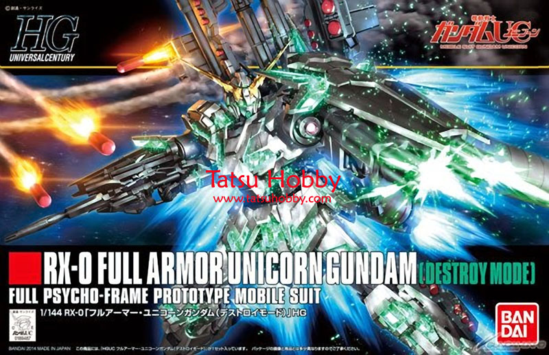 HGUC Full Armor Unicorn Gundam Destroy Mode - Click Image to Close