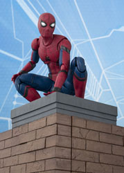 SH Figuarts Spider-Man Homecoming + Option Act Wall
