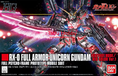 HGUC Full Armor Unicorn Gundam Destroy Mode Red Frame