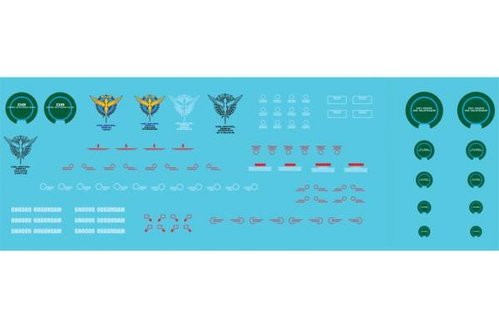 1/100 Gundam 00 Series Waterslide Decal (c) - Click Image to Close