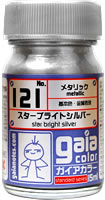 Gaia Paint #121 Star Bright Silver - Click Image to Close