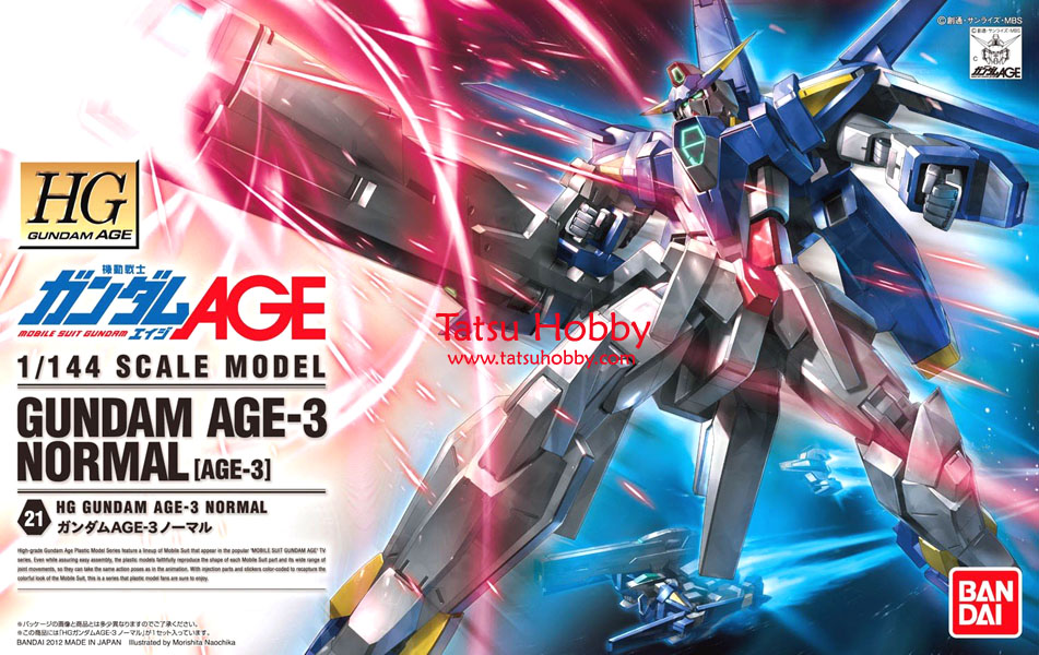 HG Gundam AGE-3 Normal - Click Image to Close