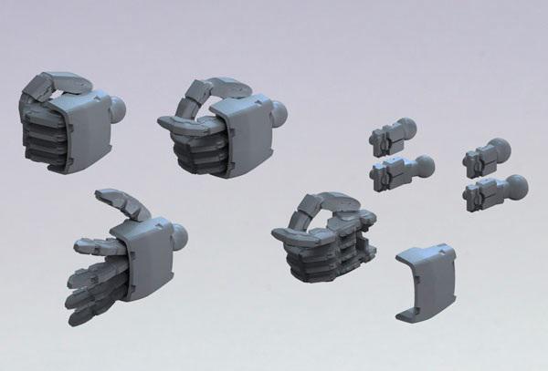 1/144 Builders' Parts: Zeon MS Hand 02 (Dark Gray ver) - Click Image to Close