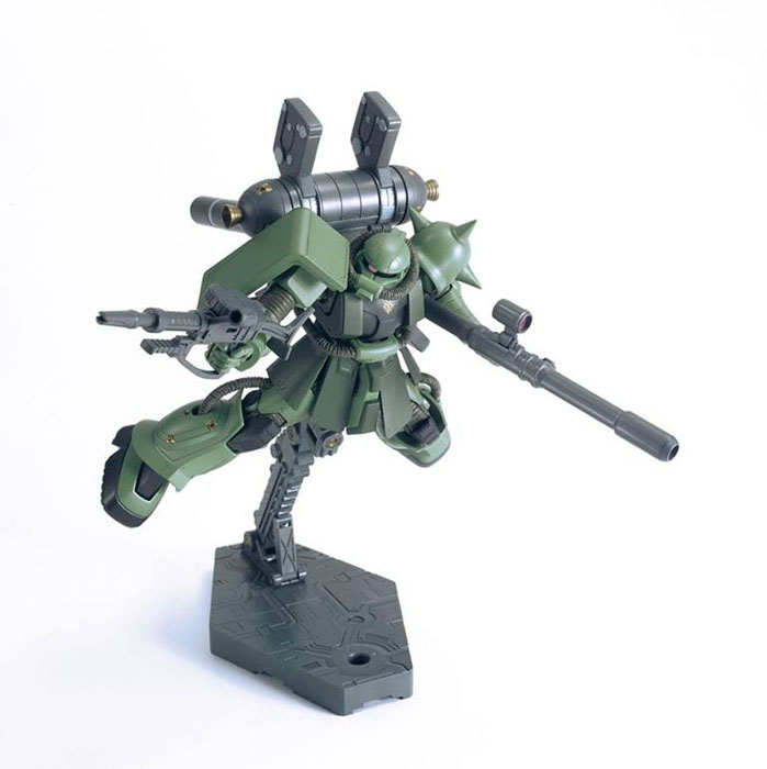 HGUC Zaku II & Big Gun Thunderbolt (Anime Color ver) - Click Image to Close