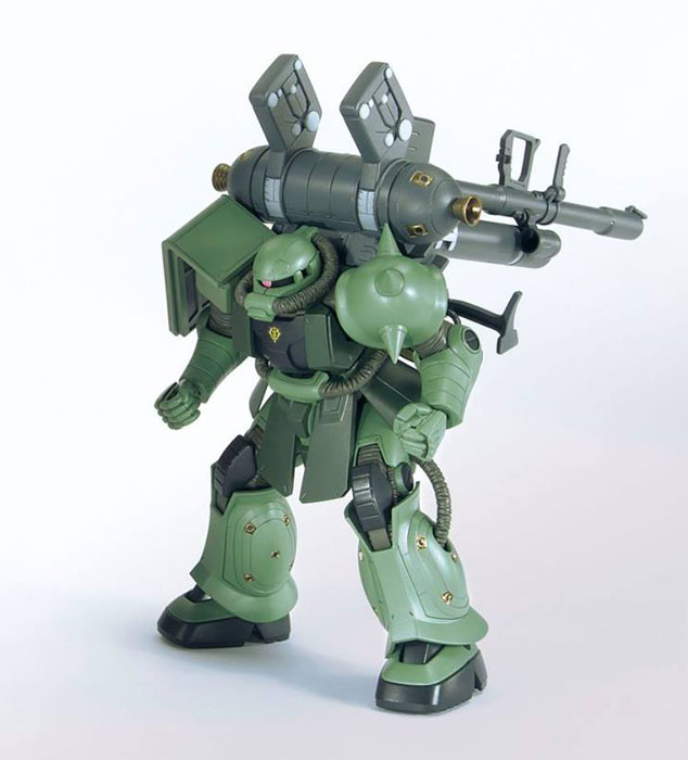 HGUC Zaku II & Big Gun Thunderbolt (Anime Color ver) - Click Image to Close