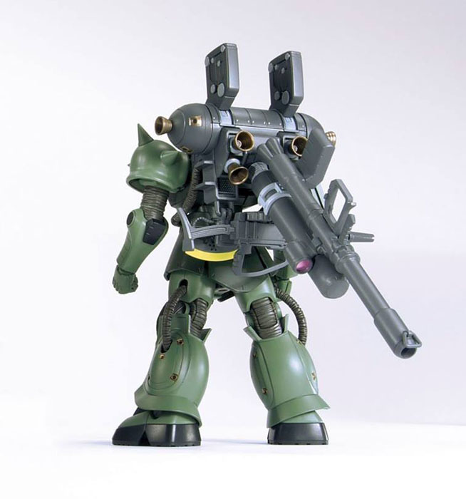 HGUC Zaku II & Big Gun Thunderbolt (Anime Color ver) - Click Image to Close