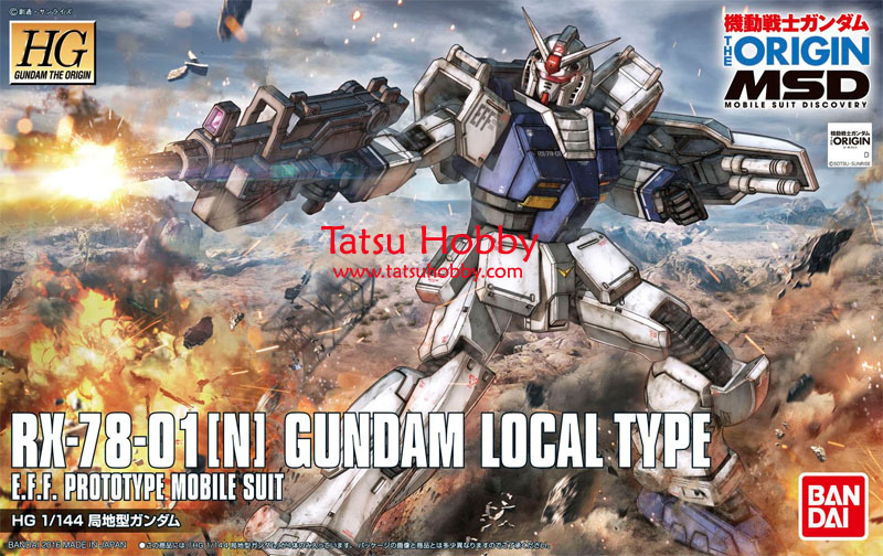HGUC Gundam Local Type (The Origin ver) - Click Image to Close