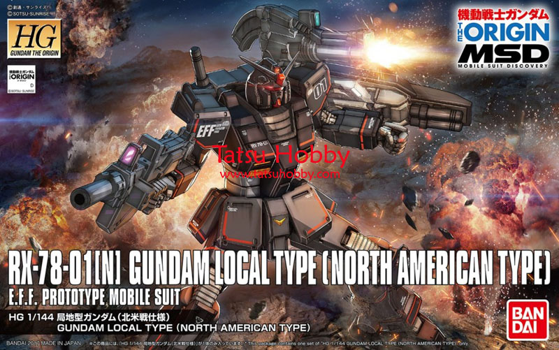 HGUC Gundam Local Type North American Front - Click Image to Close
