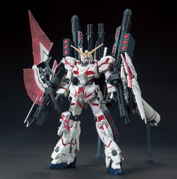 HGUC Full Armor Unicorn Gundam Destroy Mode Red Frame - Click Image to Close