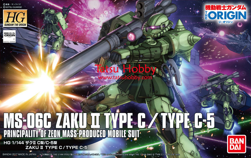 HGUC Zaku II Type C / Type C-5 (The Origin ver) - Click Image to Close
