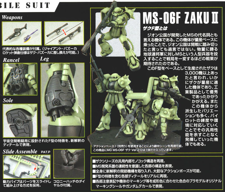 MG MS-06F Zaku II ver 2.0 - Click Image to Close