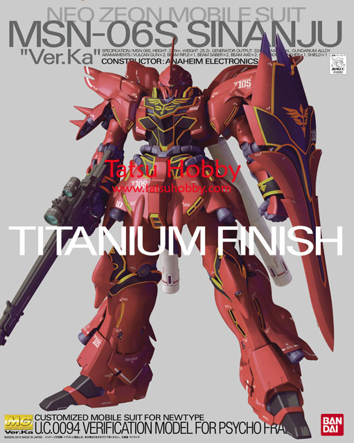 MG Sinanju ver Ka Titanium Finish - Click Image to Close