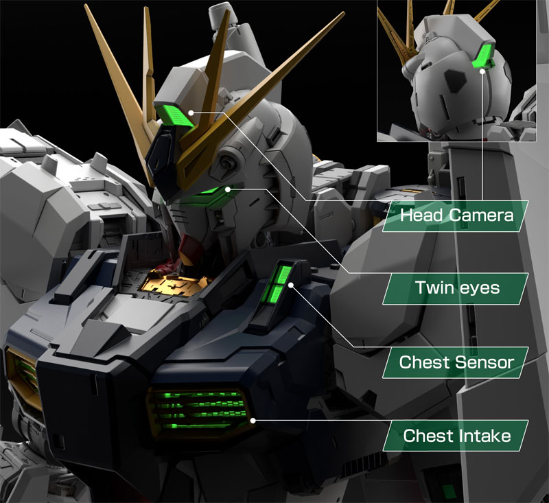 PG Unleashed Nu Gundam LED Unit - Click Image to Close