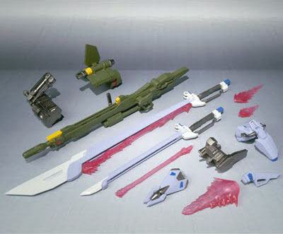 Robot Spirits / Damashii Sword & Launcher Pack for Strike Gundam - Click Image to Close