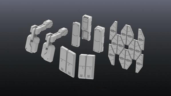Non Scale Builders' Parts: MS Armor 01 - Click Image to Close