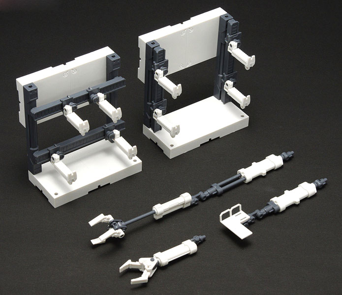 Wave H Hangar Working Arm & Arm Mount Set (White Color) - Click Image to Close