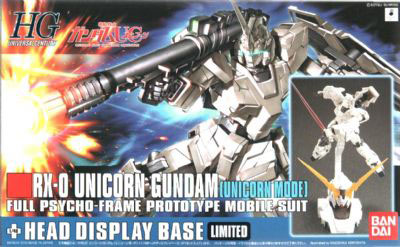 HGUC Unicorn Gundam Unicorn Mode + Unicorn Head Limited Ed - Click Image to Close